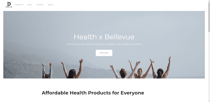 Cover image for HealthxBellevue-Home, About & Product Description Page Copy