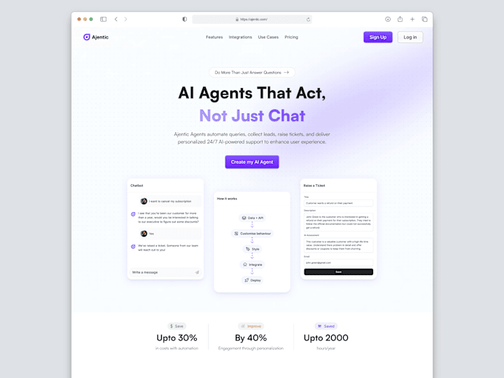 Cover image for Ajentic - AI Website