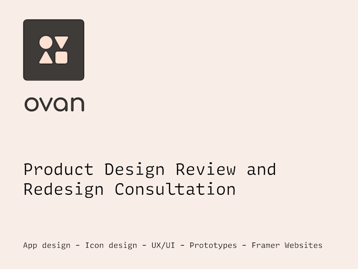 Cover image for Product design review consultation