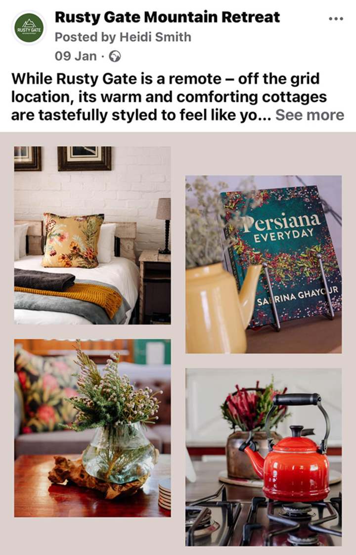 Cover image for Rusty Gate Mountain Retreat - Content Creation