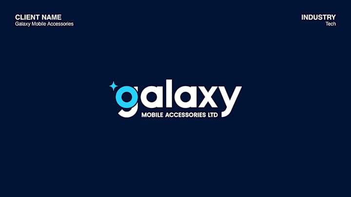 Cover image for Galaxy Mobile Accessories Logo Design.