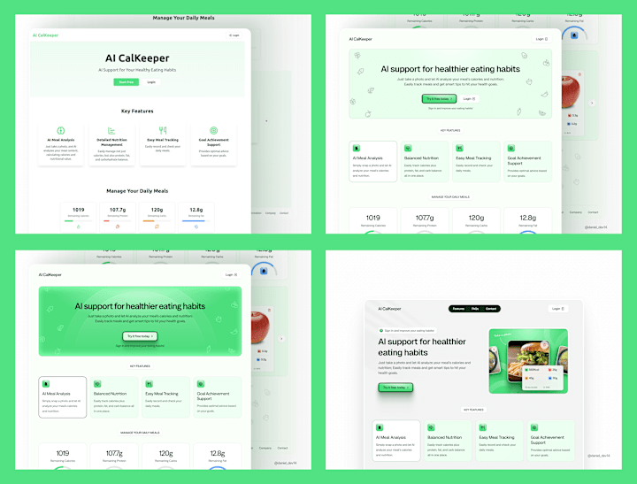 Cover image for AI Calkeeper Homepage Redesign