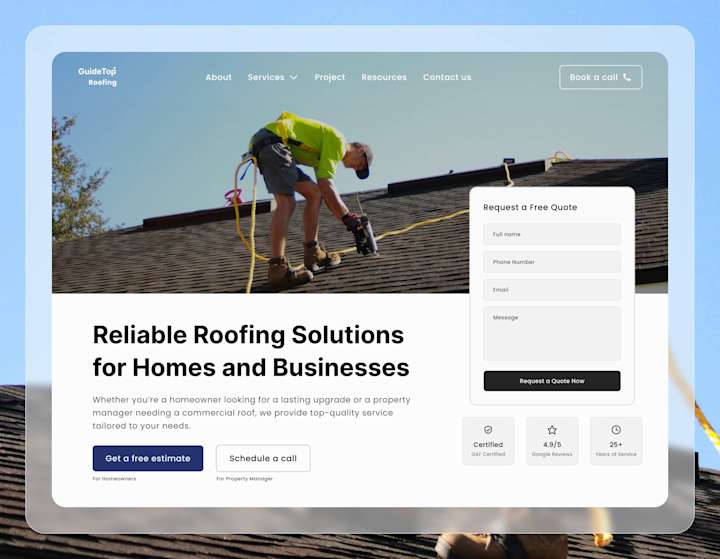 Cover image for GuideTop Roofing: Reliable Roofing Solutions 