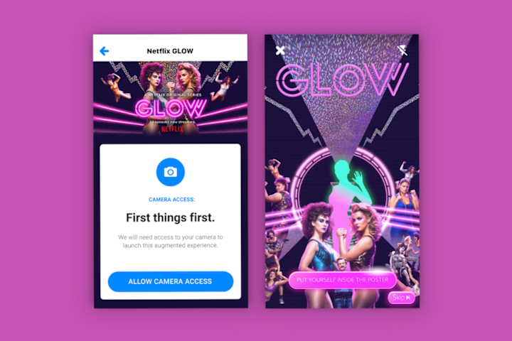 Cover image for Shazam for Netflix GLOW Augmented Reality Campaign