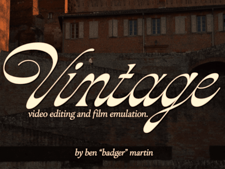 Cover image for Professional Vintage / Film Video Editing and Colour Grading