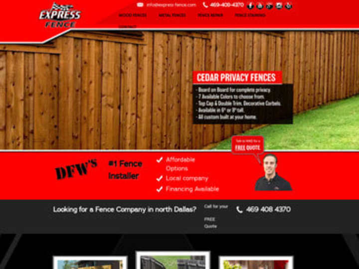 Cover image for Express Fence Website