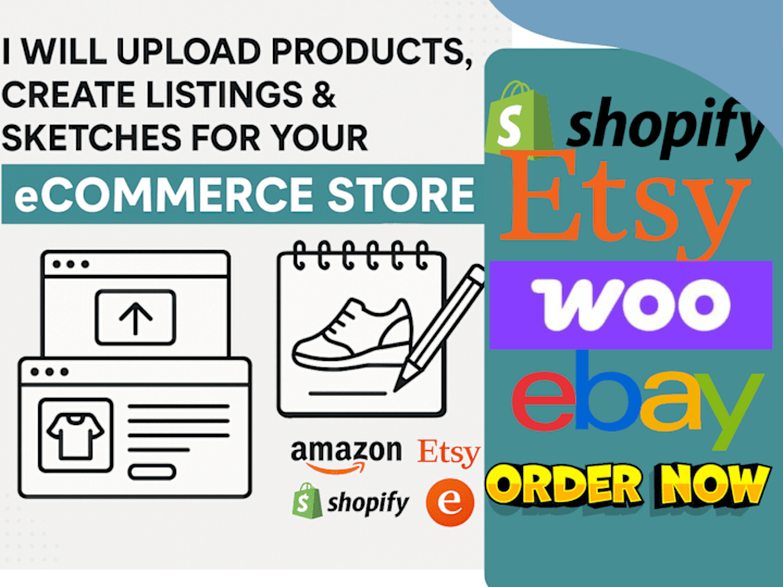 Cover image for add products upload listings and create product sketches