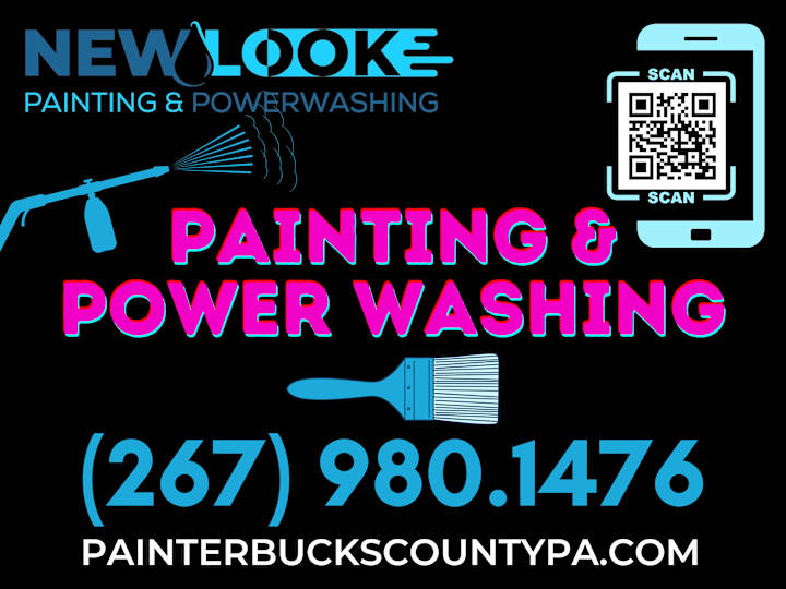 Cover image for New Look Painting & Powerwashing Yard Sign