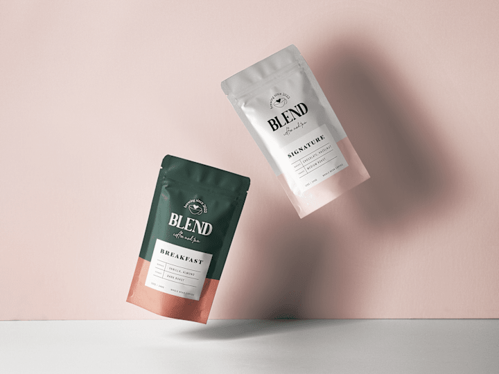 Cover image for Blend Coffee Brand Identity and Package Design