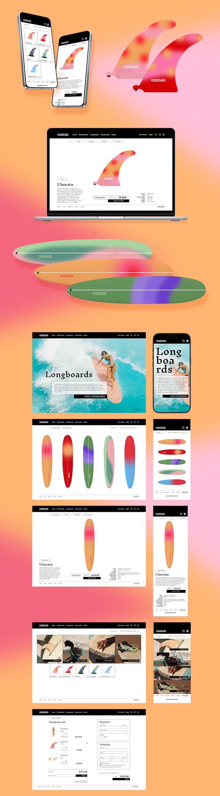 Cover image for Website design - ombak, surfing, 2025