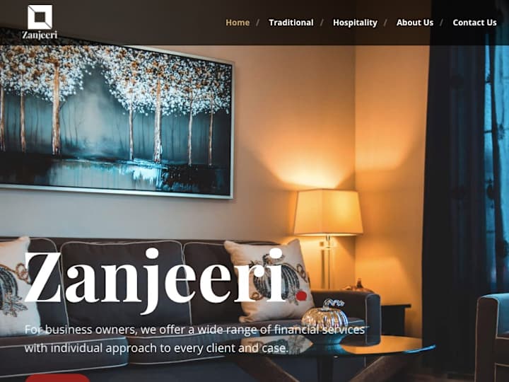 Cover image for Zanjeeri Rugs Website