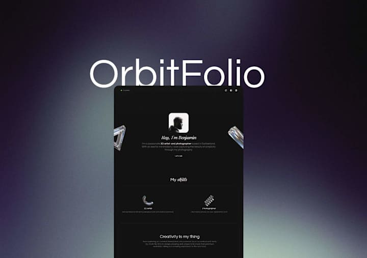 Cover image for OrbitFolio - Framer