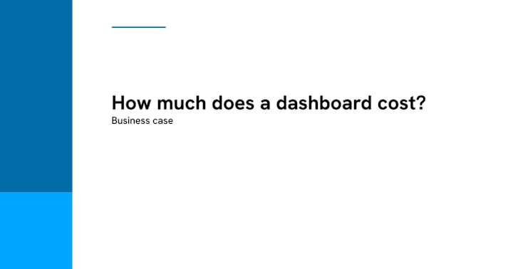 Cover image for Cloud cost reduction project - How much does a dashboard cost?