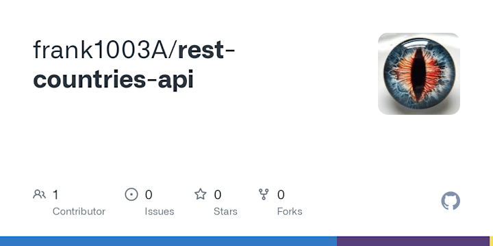 Cover image for frank1003A/rest-countries-api