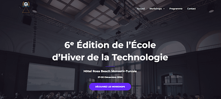 Cover image for Event Website 'École d’Hiver de la Technologie'