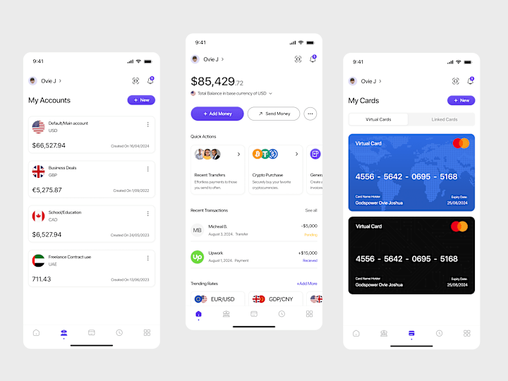 Cover image for Fintech App (UI Concept)