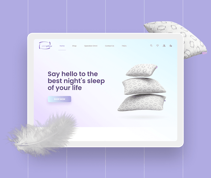 Cover image for OmniPillow - Website UI UX Design