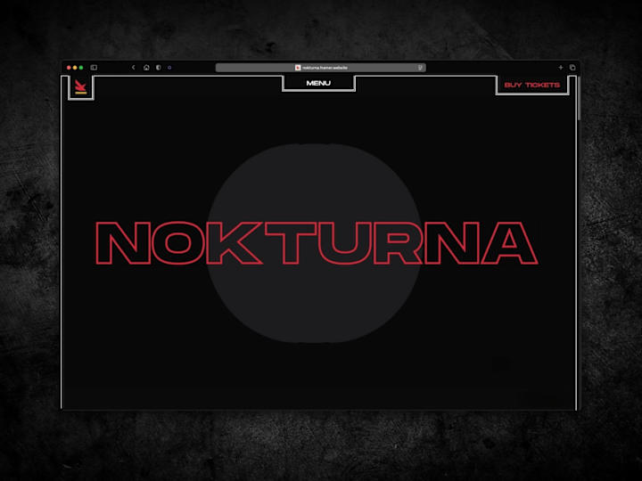 Cover image for Nokturna Club –  Experimental Website Design