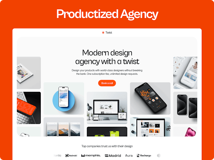 Cover image for Twist - productized agency website