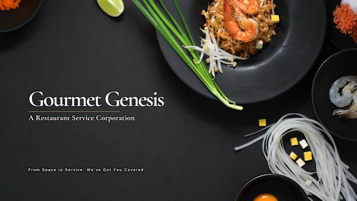 Cover image for Gourmet Genesis Portfolio