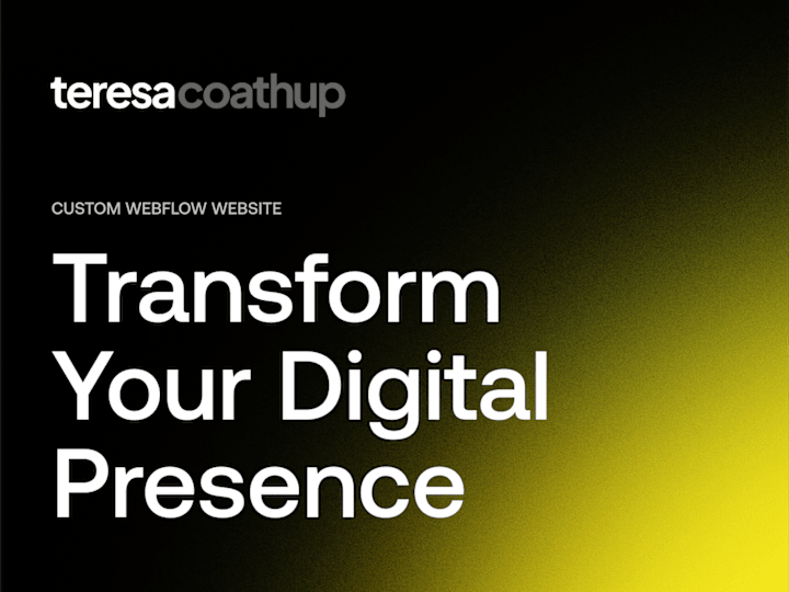 Cover image for Custom Webflow Website  - Transforming your digital presence