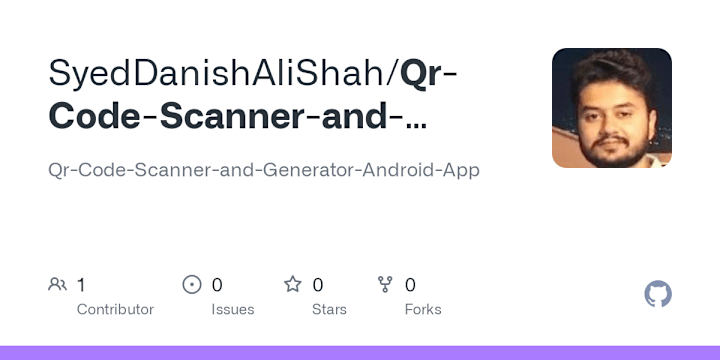 Cover image for QR Code Scanner and Generator Android App