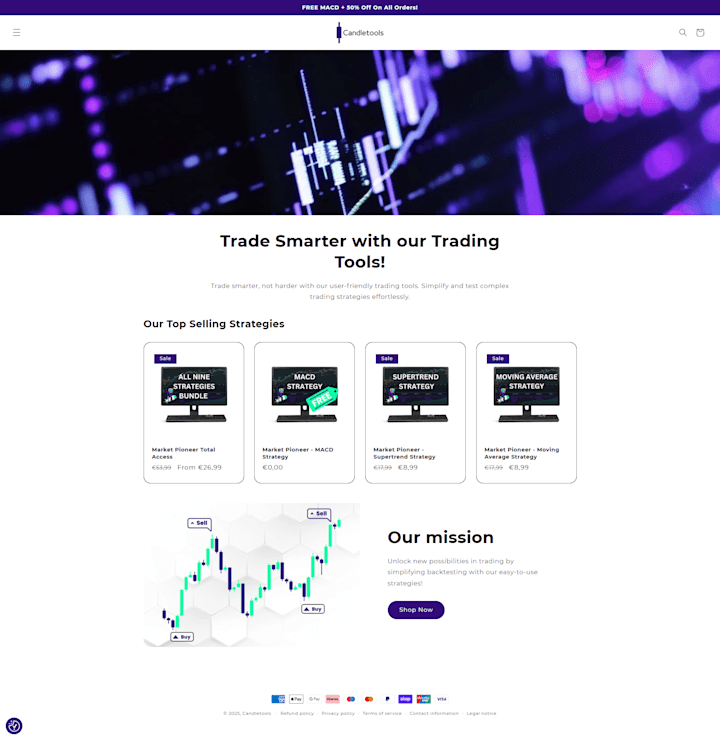 Cover image for Candletools | Shopify Web Design