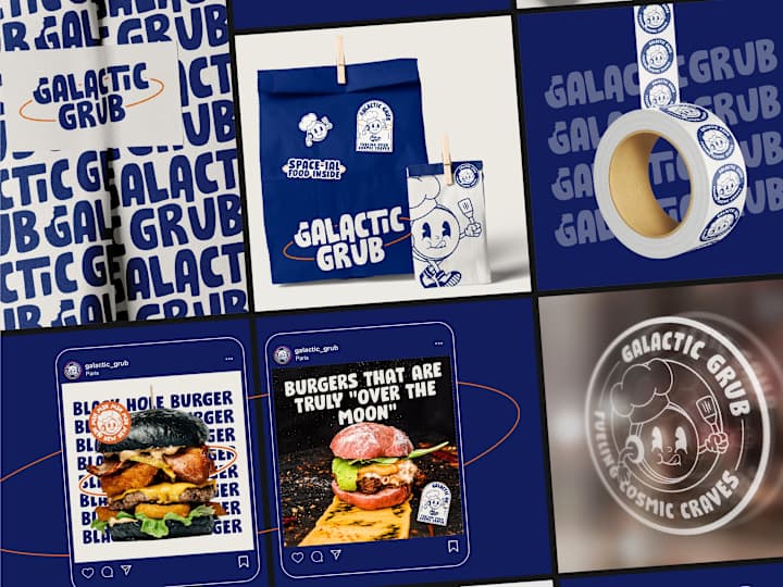 Cover image for GALATIC GRUB | Yummy burger brand