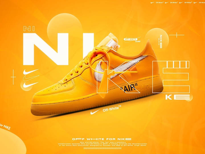 Cover image for Bold Visual Identity for Nike x Off-White Collaboration