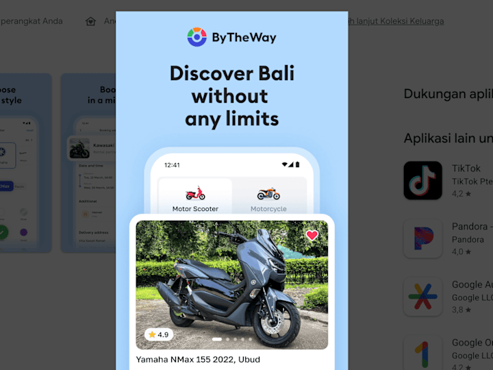 Cover image for ByTheWay: vehicle rental app 