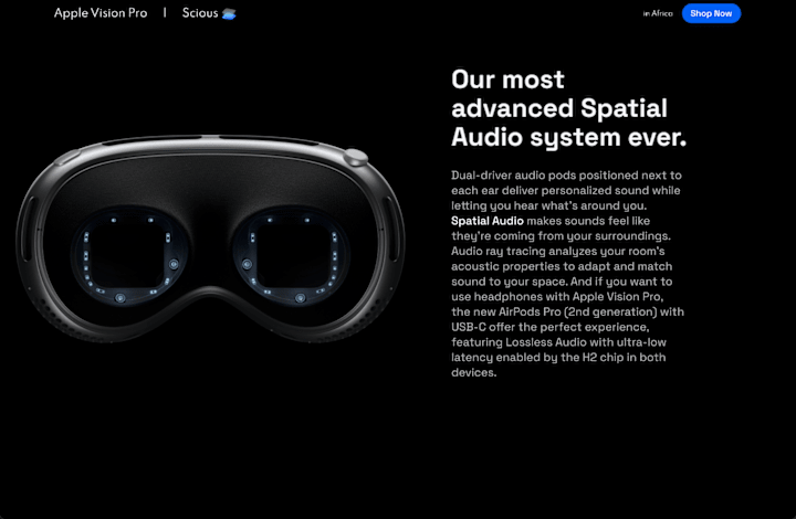 Cover image for Apple Vision Pro Shop on Scious