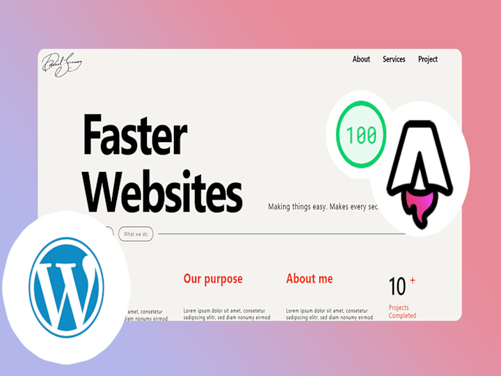 Cover image for Creating a fast Astro Website