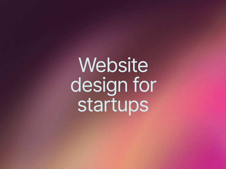 Cover image for Website Design for Startups