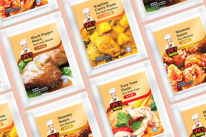 Cover image for Spicy Mama Packaging & Labels