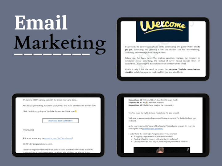 Cover image for Emails for your Email Marketing 