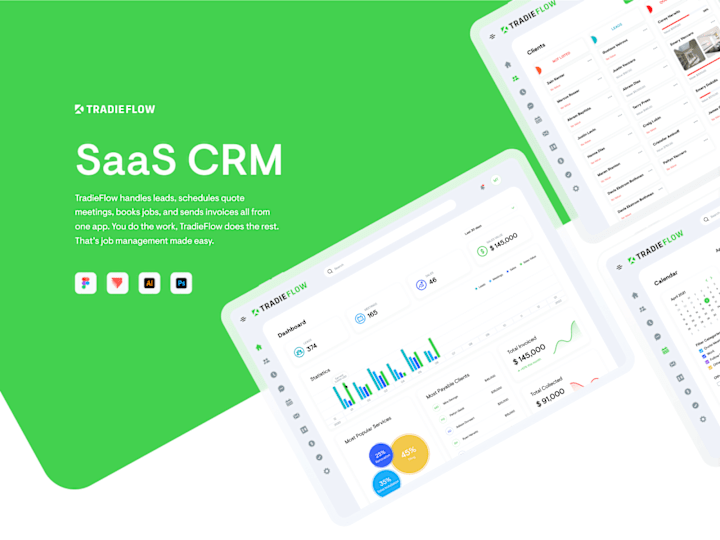 Cover image for SaaS CRM Web App on Behance