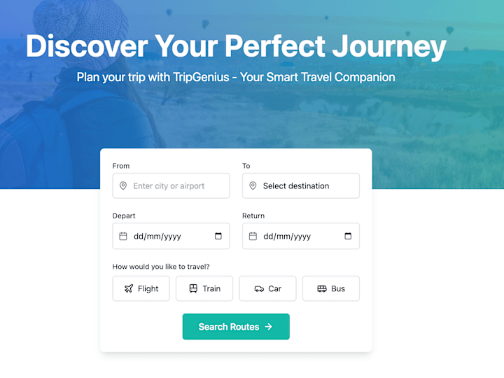 Cover image for TripGenius Smart Travel Planner