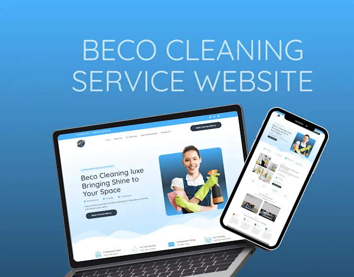 Cover image for Beco Cleaning Website Design