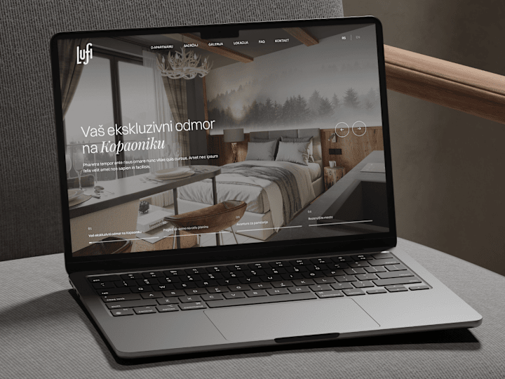 Cover image for Lufi - Website for Luxury Accomodation