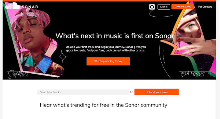 Cover image for Sonar - A clone of SoundCloud.