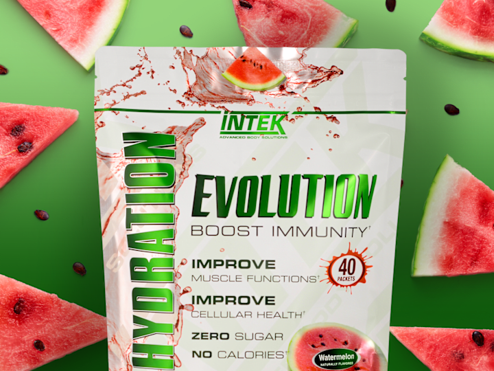 Cover image for Intek Hydration Evolution Watermelon Package Design
