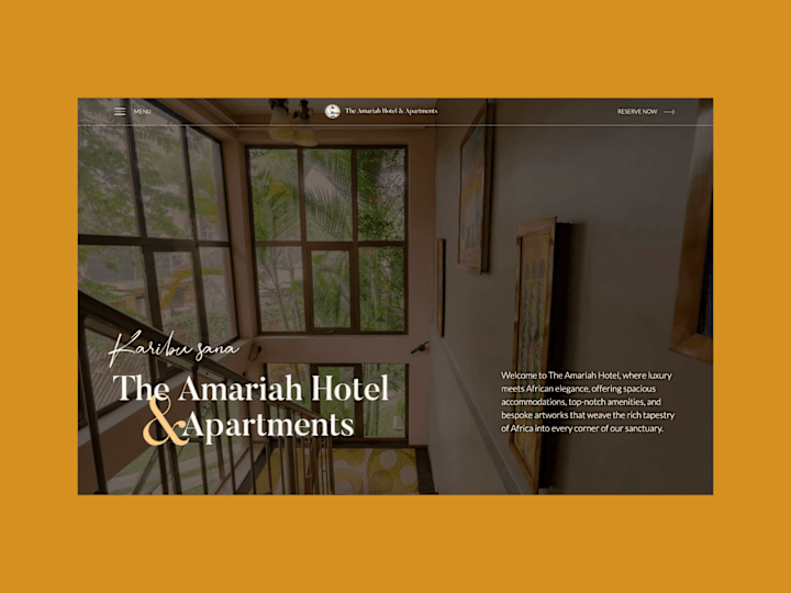 Cover image for The Amariah Hotel Website