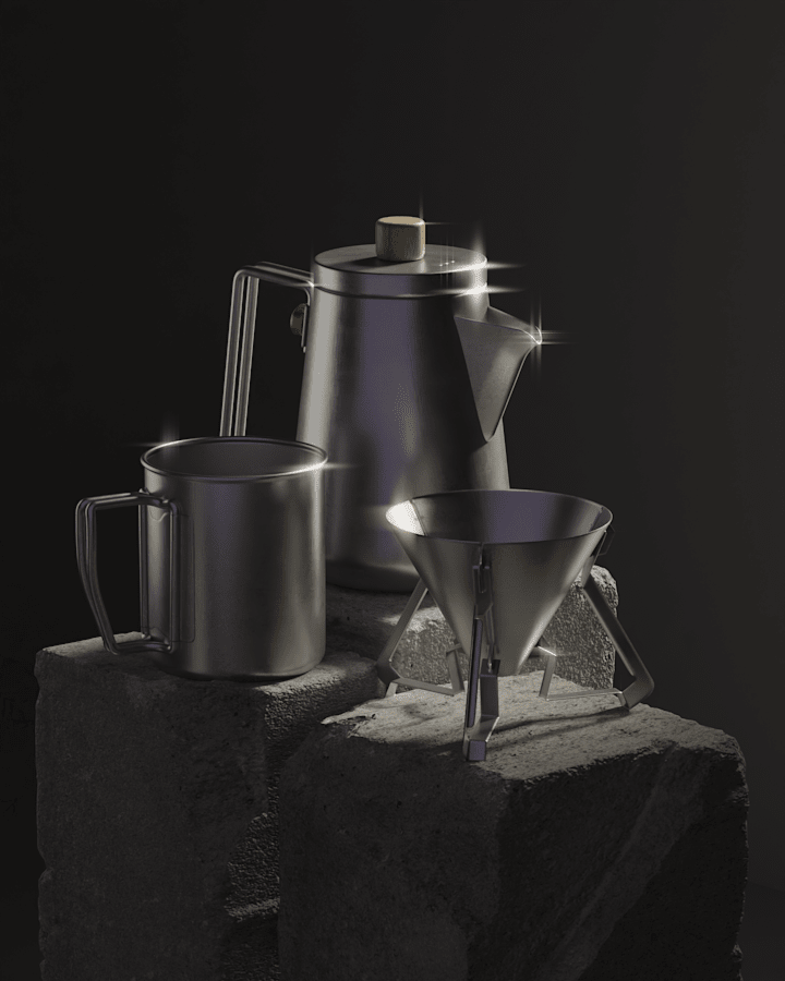 Cover image for ✨Product Render - V60 Coffee Set 