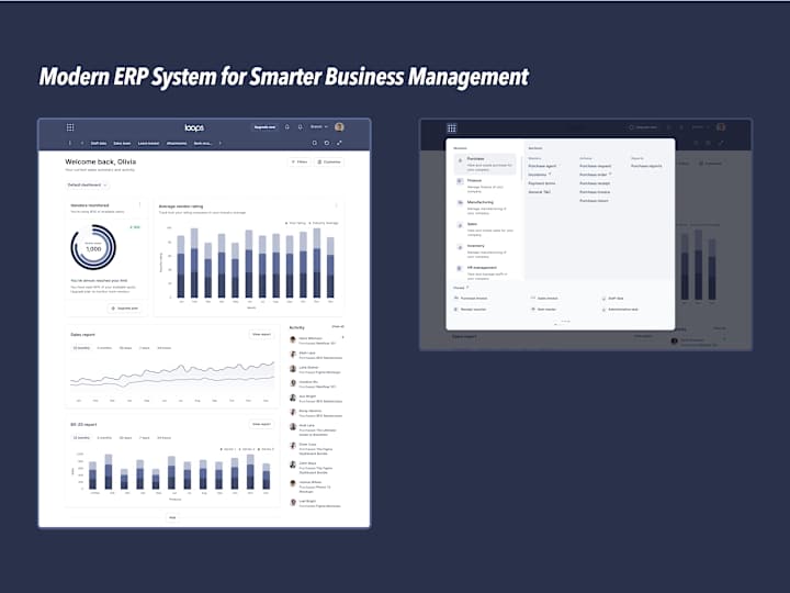 Cover image for ERP System – Smart Business Management with Intuitive UX