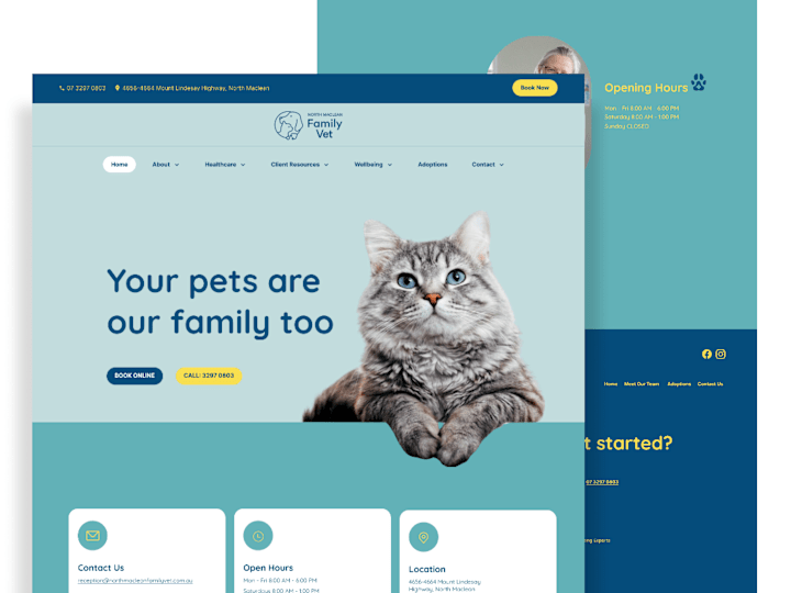 Cover image for Vet Clinic Website Design