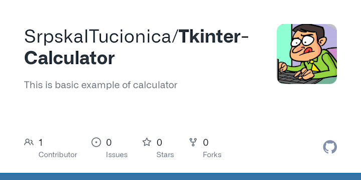 Cover image for SrpskaITucionica/Tkinter-Calculator