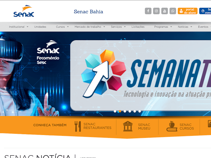 Cover image for Home - Portal Senac