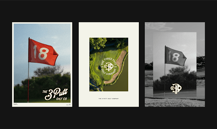 Cover image for The Three Putt Golf Co - Logo project on Behance