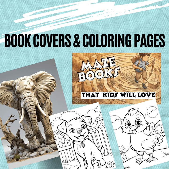 Cover image for Book Cover & Coloring Books