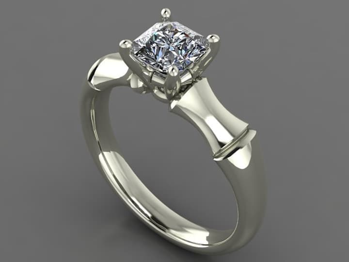 Cover image for I will design custom 3d jewelry design, rendering and animation